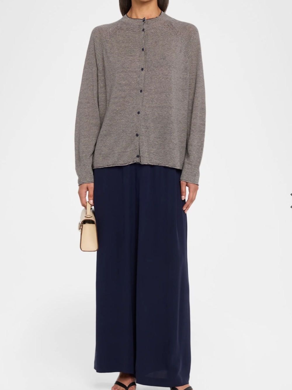 Eileen Fisher Silk Navy Wide-Leg Pants 100% Silk Pull-On Women’s Size XL - Picture 2 of 8